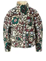 Enolia Cotton Velvet Jacket Floral Print