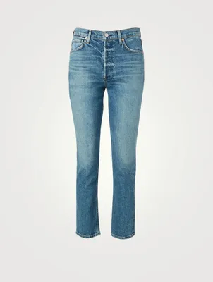 Charlotte High-Waisted Straight Jeans