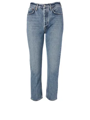 Riley Straight Crop High-Waisted Jeans