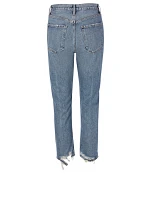 Riley Straight Crop High-Waisted Jeans