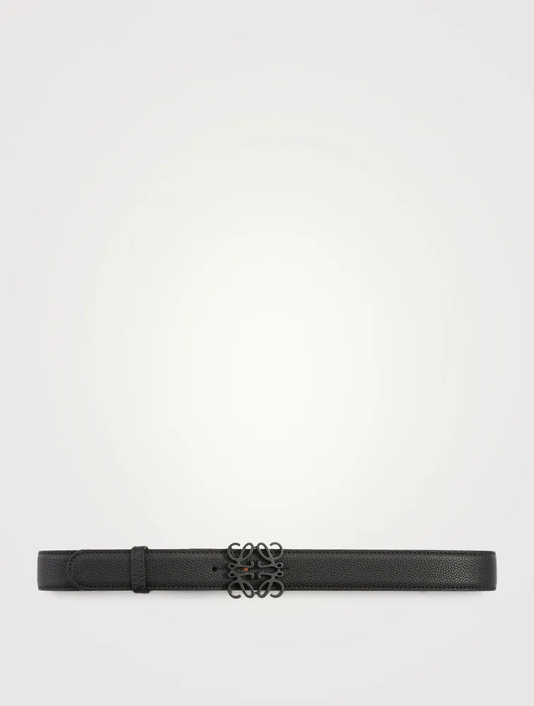 Leather Anagram Belt