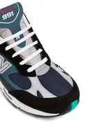 Made UK M991 Nubuck And Nylon Sneakers