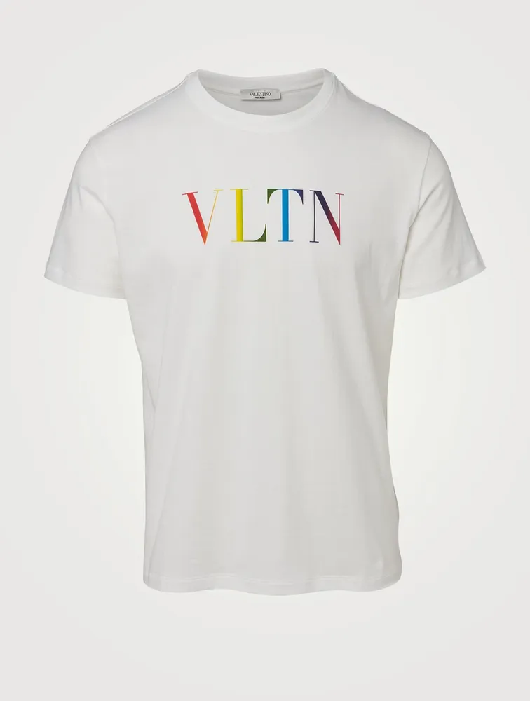 Cotton T-Shirt With Rainbow Logo