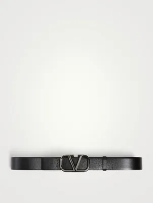 VLOGO Signature Leather Belt