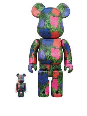 Andy Warhol's Flowers 100% & 400% Be@rbrick Set