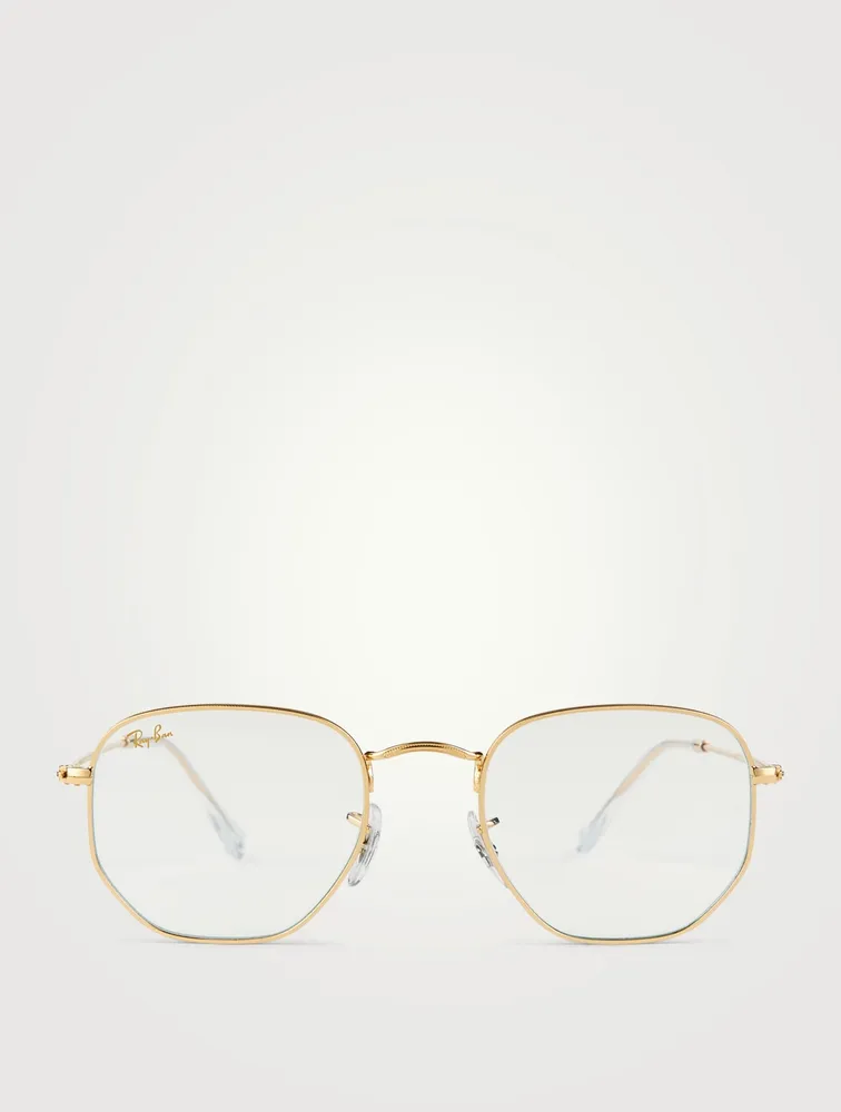 Hexagonal Optical Glasses With Blue Light Lenses
