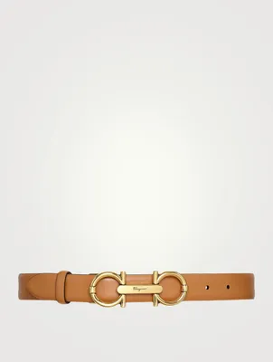 Gancini Leather Belt