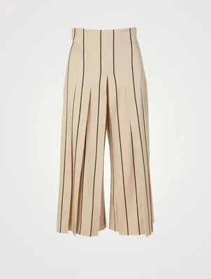 Culotte Pants Striped Print