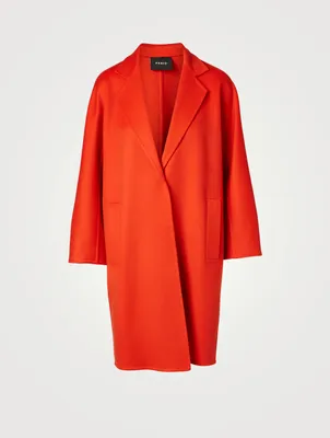 Cashmere Open-Front Coat