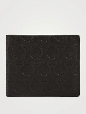 Gancini Embossed Leather Bifold Wallet