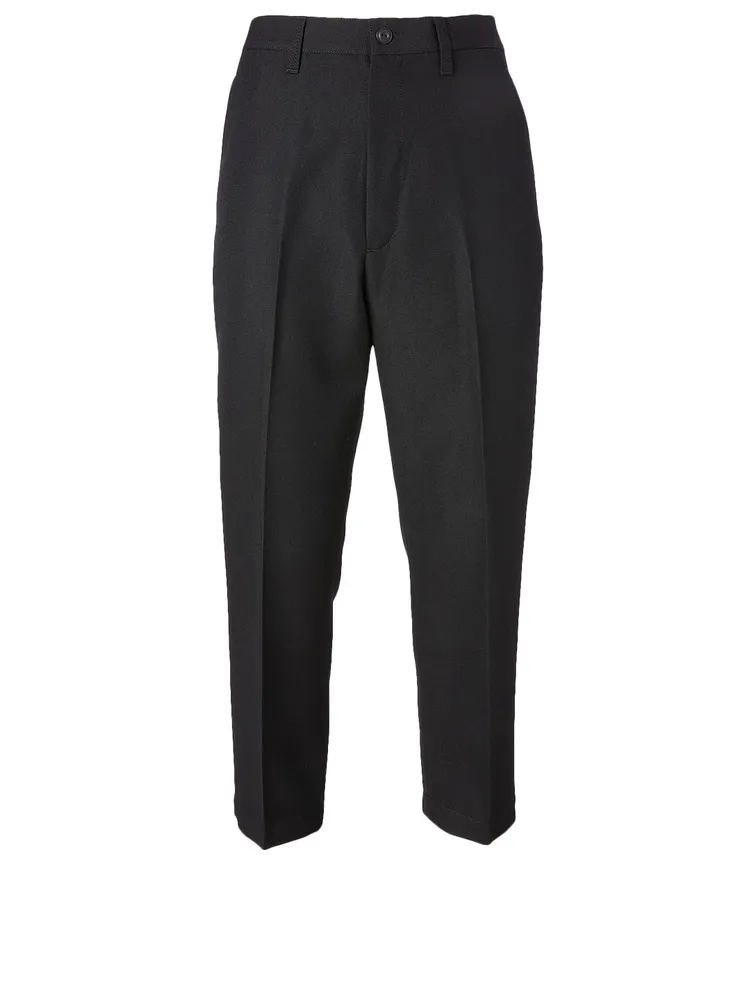 Wool Straight-Leg Pants