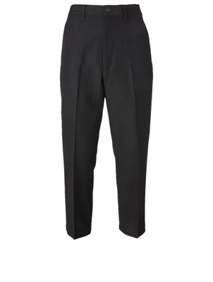 Wool Straight-Leg Pants