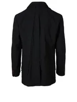 Three-Button Jacket With Seaming