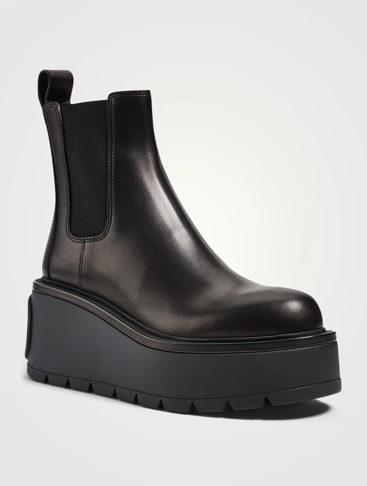 VLOGO Beatle Leather Platform Chelsea Boots