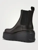 VLOGO Beatle Leather Platform Chelsea Boots