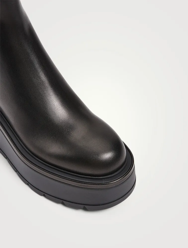 VLOGO Beatle Leather Platform Chelsea Boots