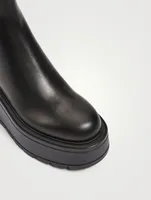 VLOGO Beatle Leather Platform Chelsea Boots