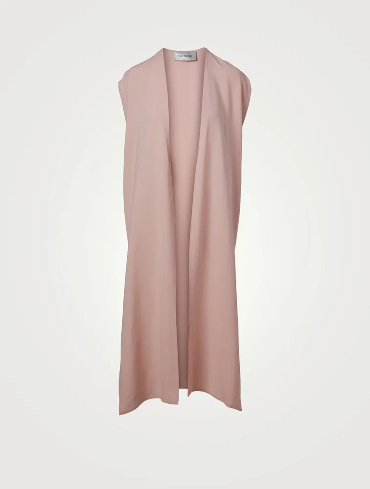 Cady Georgette Long Vest