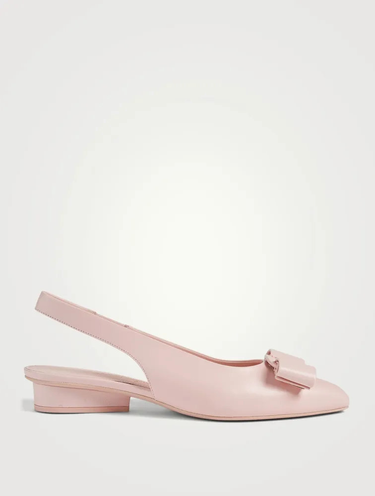 Viva Leather Slingback Pumps