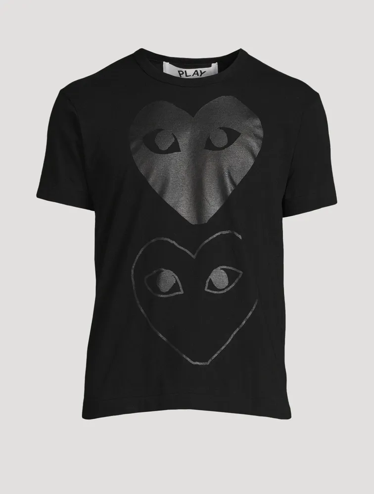 Cotton Double Heart Logo T-Shirt