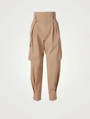High-Waisted Cargo Pants