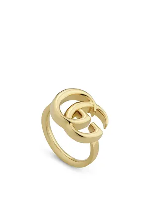Large GG Running 18K Gold Ring