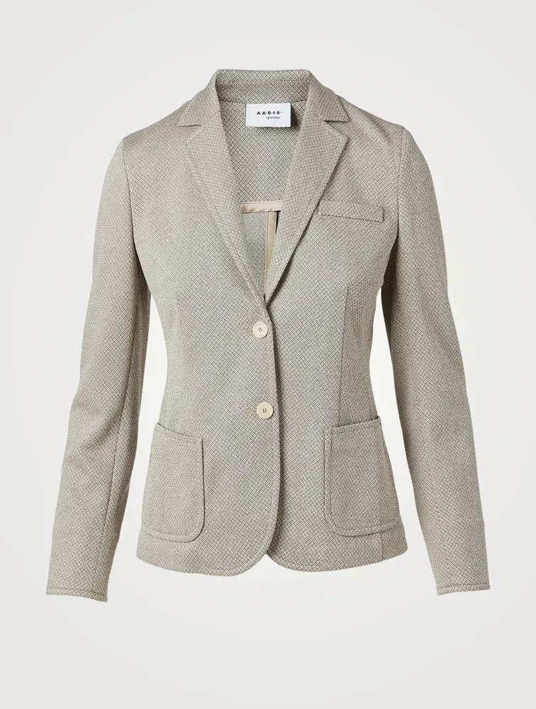 Fitted Single-Breasted Blazer