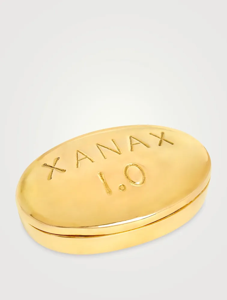 Xanax Brass Pill Box