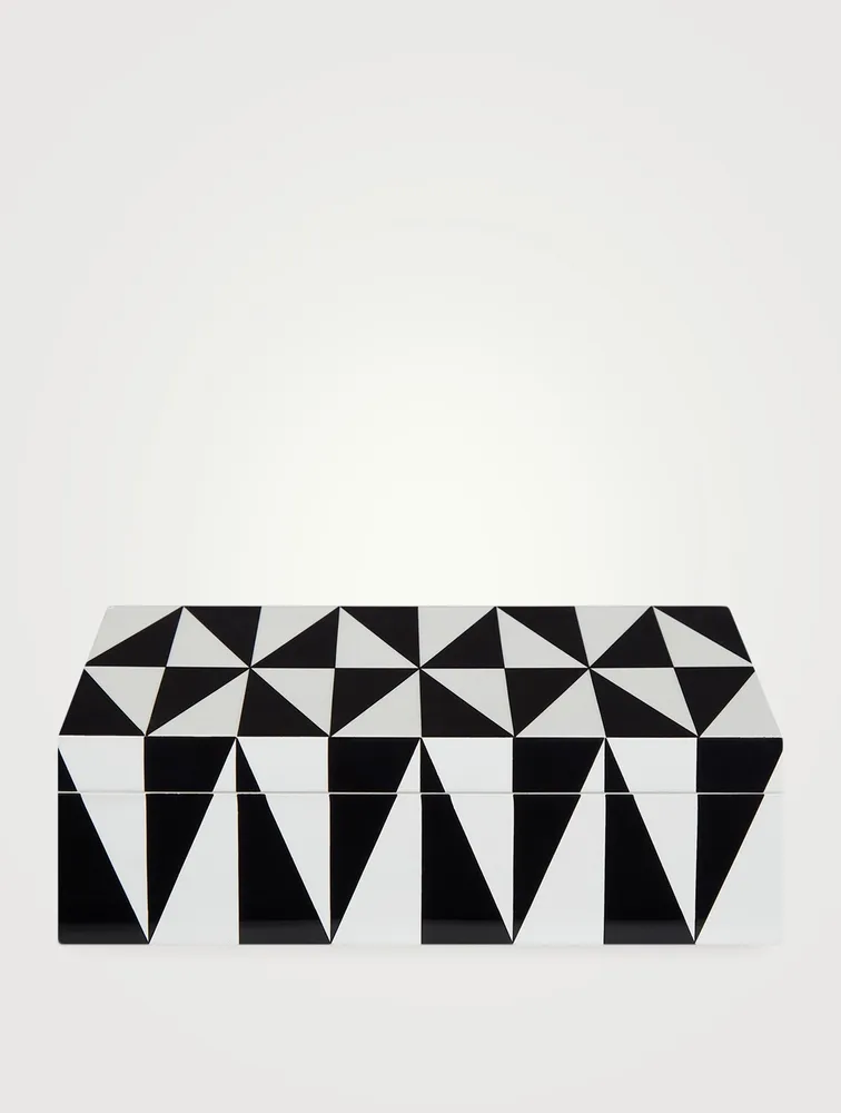 Medium Op Art Lacquer Box