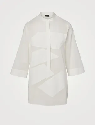 Cotton Voile Tunic Blouse