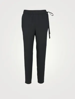 Wool-Blend Fleece Jogger Pants