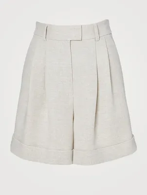 Linen Double Face Shorts