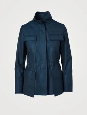 Cashmere Silk Storm System® Safari Jacket
