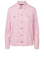 Cotton Shirt Gingham Print