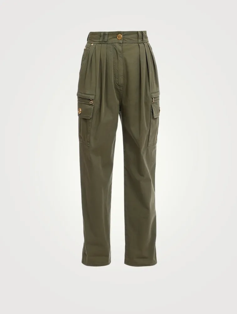 High-Waisted Cargo Pants
