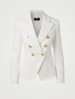 Tweed Bouclé Double-Breasted Blazer