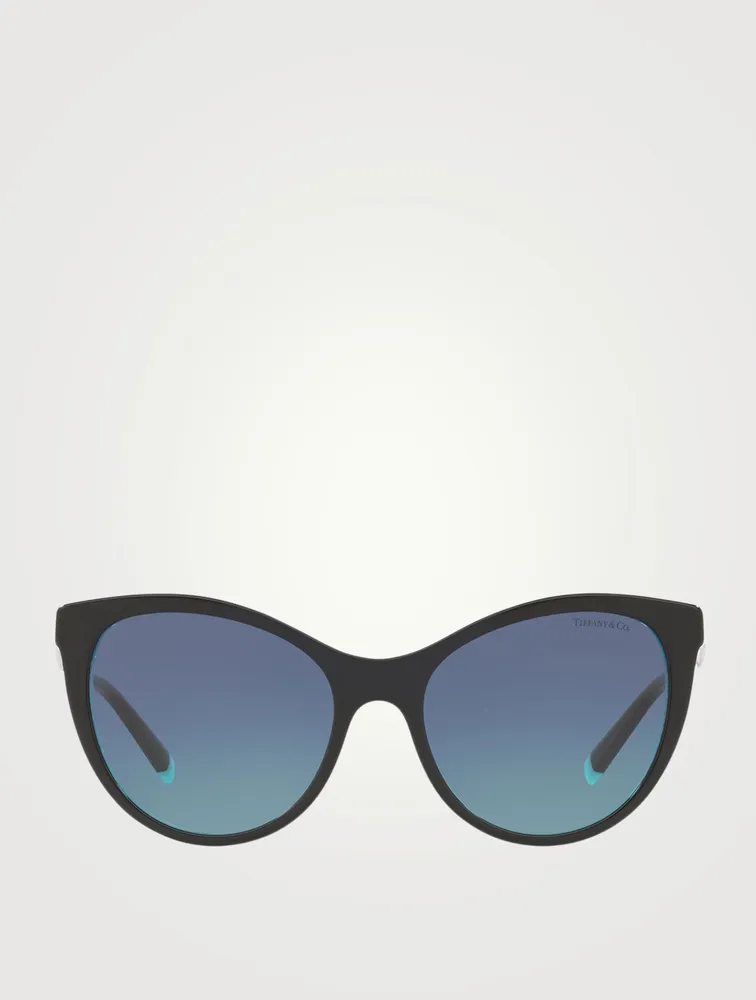 Diamond Point Cat Eye Sunglasses