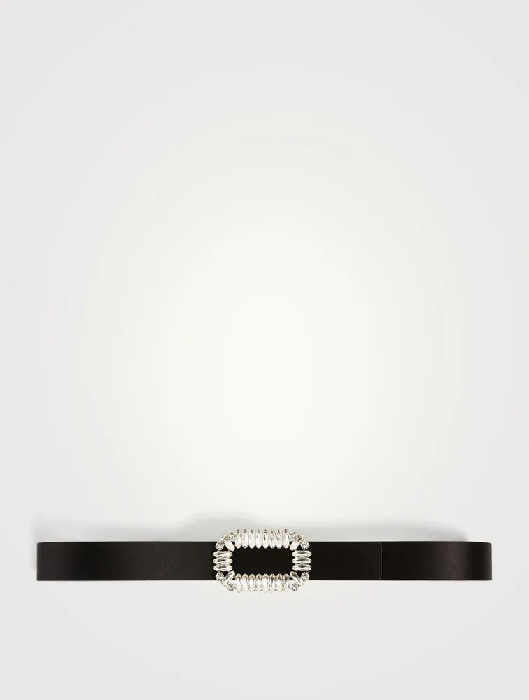 Pilgrim Buckle Silk Satin Belt