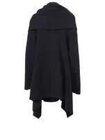 Asu Cashmere And Wool Cape With Tassels