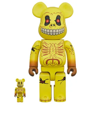 Skull Face 100% & 400% Be@rbrick Set