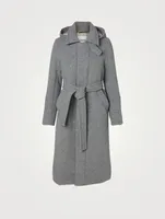 Sustainable Down Wool Over Coat