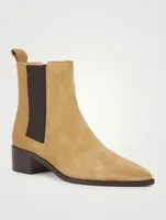 Lou Suede Heeled Chelsea Boots