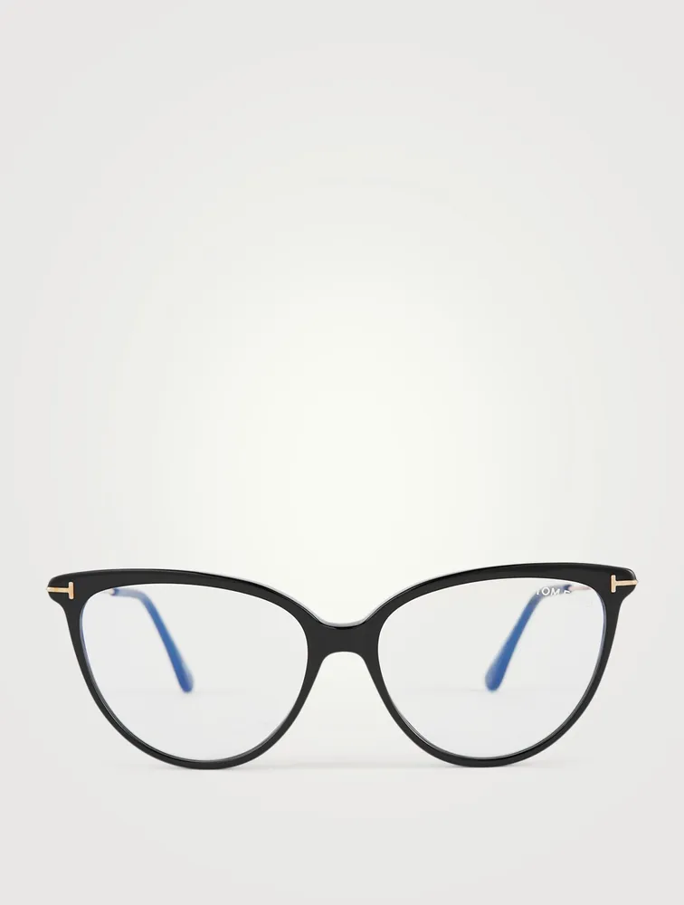 Cat Eye Optical Glasses With Blue Block Lenses