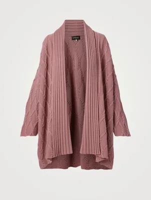 Cashmere Open Cardigan