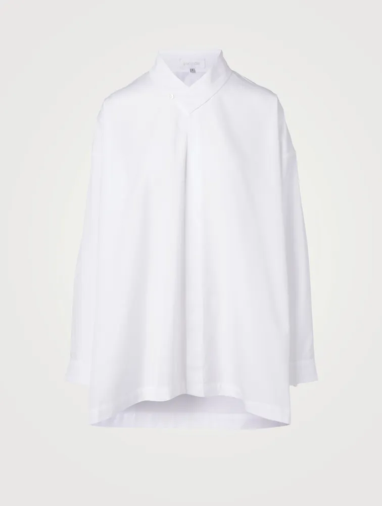 Cotton Poplin A-Line Shirt