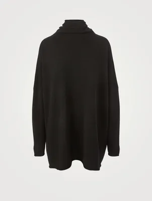 Cashmere Ribbed Tunic Sweater