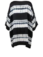 Shibori Silk Tunic Top
