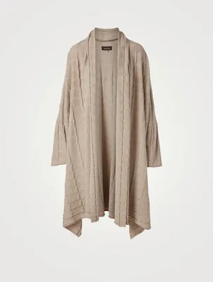 Silk And Cashmere Open Cardigan