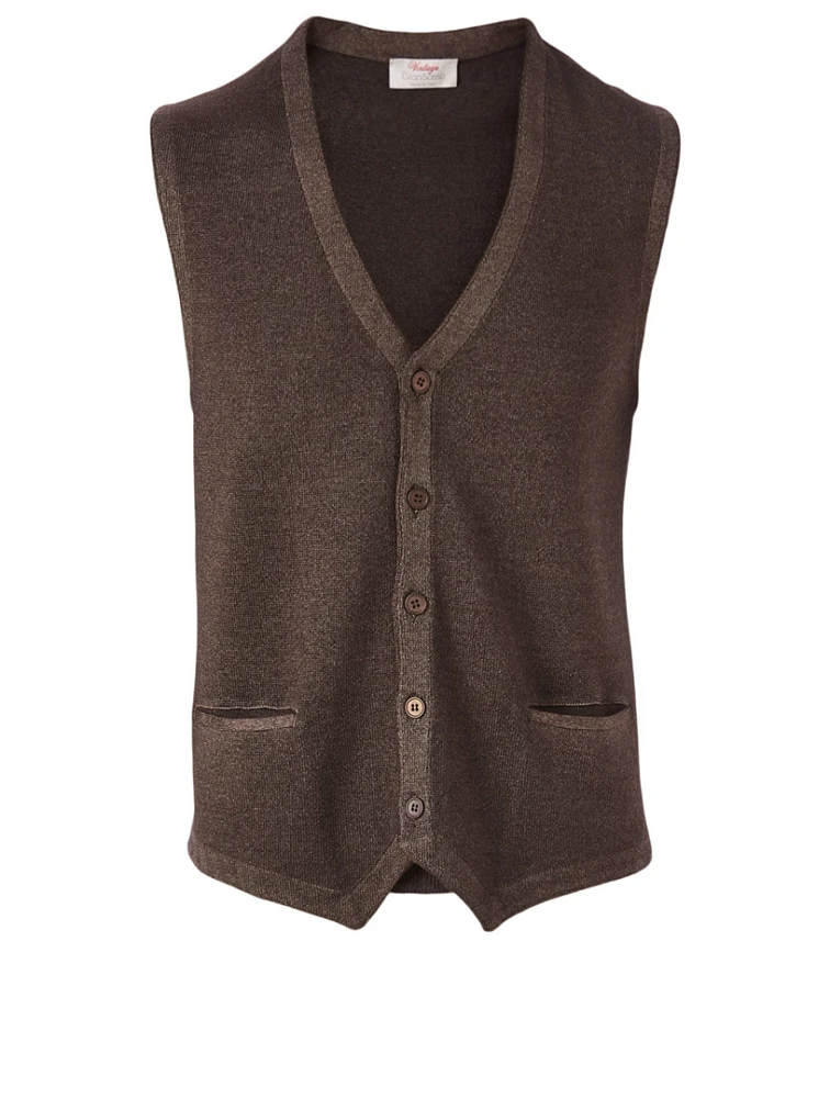 Wool Garment Dyed Waistcoat