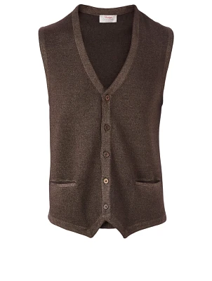 Wool Garment Dyed Waistcoat